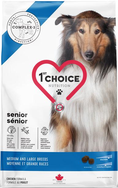 1st Choice Senior СЕНЬЙОР КУРКА корм для собак середніх та великих порід 12 кг (11204)